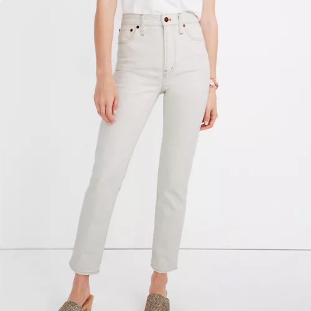Madewell Perfect Vintage Crop Jean in Cloud Lining